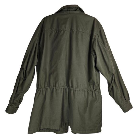 Eddie Bauer VTG Jacket Khaki Green Wool lined  Hunting Men's Large - Picture 2 of 11